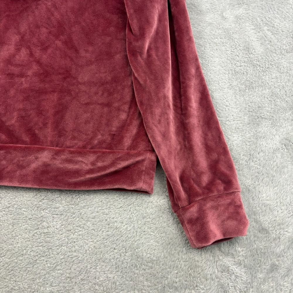 Summersalt Velour Hoodie Womens S Pink Plush Cozy Loungewear Athleisure Comfy - Picture 5 of 14